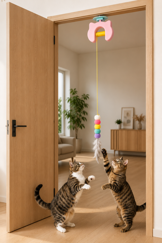 Electric Hanging Feather Cat Toy